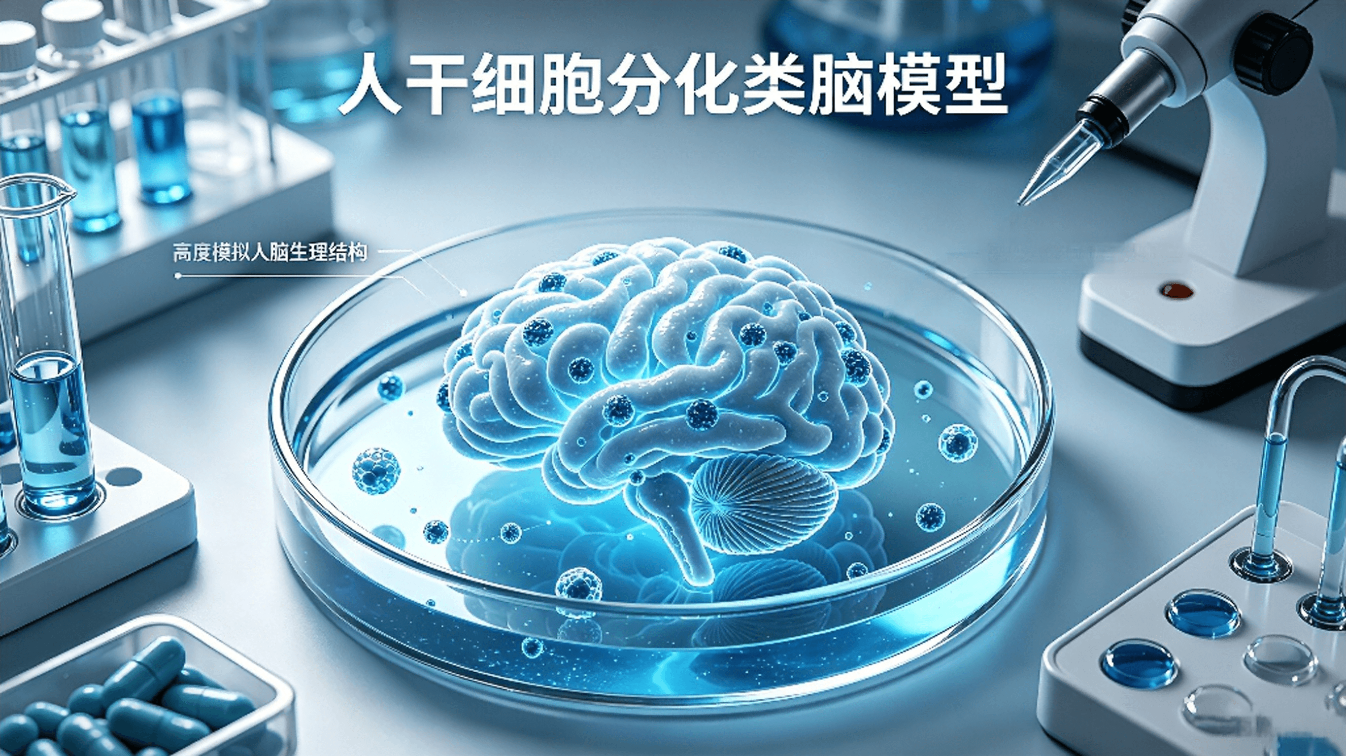 人干细胞分化类脑模型